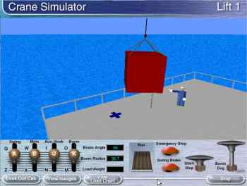 crane simulator character